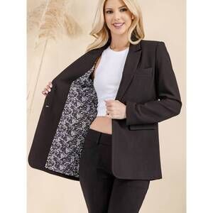 NEW NYLAND cecilia woven blazer in black